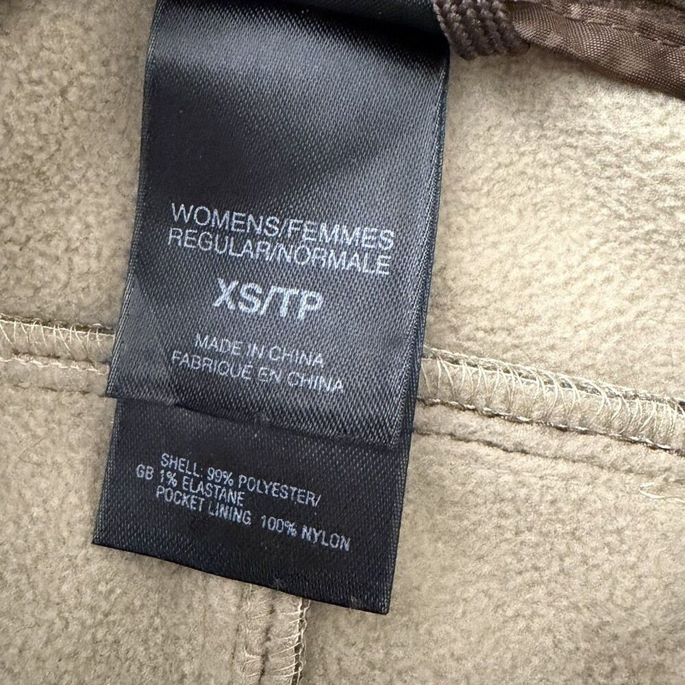 The North Face Snowboard Pants Women Brown XS Soft Shell Fleece Lined Flare Ski - Picture 3 of 10